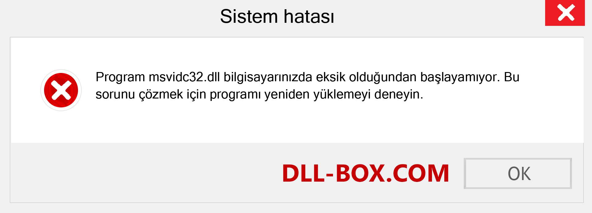 msvidc32.dll dosyası eksik mi? Windows 7, 8, 10 için İndirin - Windows'ta msvidc32 dll Eksik Hatasını Düzeltin, fotoğraflar, resimler